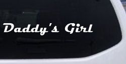 Daddy's Girl Car or Truck Window Decal Sticker