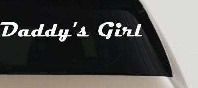 Daddy's Girl Car or Truck Window Vinyl Decal Sticker