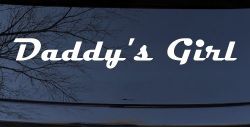 Daddy's Girl Car or Truck Window Decal Sticker