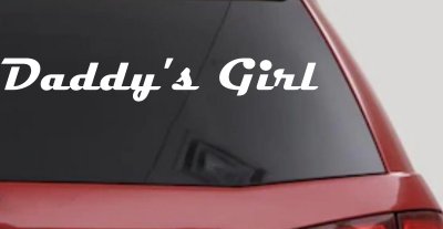 Daddy's Girl Car or Truck Window Vinyl Decal Sticker