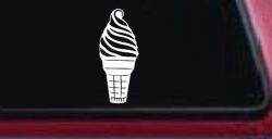 Ice Cream Cone Store Window Lettering Business Car or Truck Window Decal Sticker