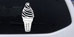 Ice Cream Cone Store Window Lettering Business Car or Truck Window Decal Sticker
