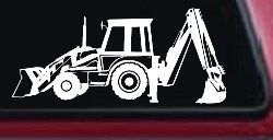 Backhoe Tractor Business Window Lettering Sign Car or Truck Window Decal Sticker
