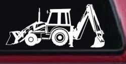 Backhoe Tractor Business Window Lettering Sign Car or Truck Window Decal Sticker