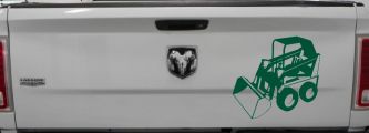 Skid Steer Loader Construction Business Window Lettering Sign Car or Truck Window Decal Sticker (Dark Green)