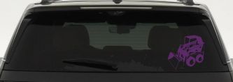 Skid Steer Loader Construction Business Window Lettering Sign Car or Truck Window Vinyl Decal Sticker (Violet)