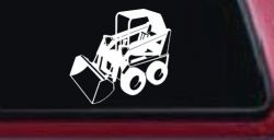 Skid Steer Loader Construction Business Window Lettering Sign Car or Truck Window Decal Sticker