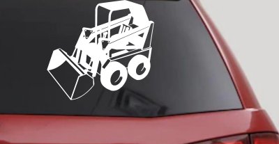 Skid Steer Loader Construction Business Window Lettering Sign Car or Truck Window Vinyl Decal Sticker