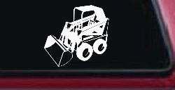 Skid Steer Loader Construction Business Window Lettering Sign Car or Truck Window Decal Sticker