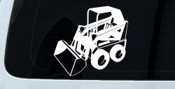 Skid Steer Loader Construction Business Window Lettering Sign Car or Truck Window Decal Sticker