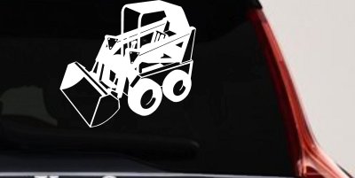 Skid Steer Loader Construction Business Window Lettering Sign Car or Truck Window Vinyl Decal Sticker