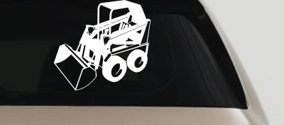 Skid Steer Loader Construction Business Window Lettering Sign Car or Truck Window Vinyl Decal Sticker