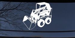 Skid Steer Loader Construction Business Window Lettering Sign Car or Truck Window Decal Sticker