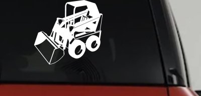Skid Steer Loader Construction Business Window Lettering Sign Car or Truck Window Vinyl Decal Sticker