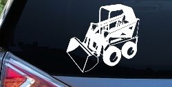 Skid Steer Loader Construction Business Window Lettering Sign Car or Truck Window Decal Sticker