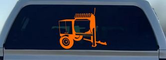 Cement Concrete Mixer Construction Business Car or Truck Window Vinyl Decal Sticker (Orange)