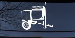 Cement Concrete Mixer Construction Business Car or Truck Window Decal Sticker