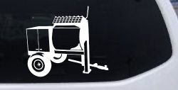 Cement Concrete Mixer Construction Business Car or Truck Window Decal Sticker