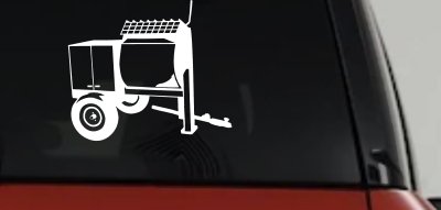 Cement Concrete Mixer Construction Business Car or Truck Window Vinyl Decal Sticker