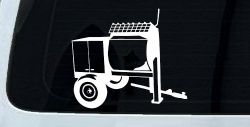 Cement Concrete Mixer Construction Business Car or Truck Window Decal Sticker