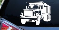 Dump Truck Construction Business Car or Truck Window Decal Sticker