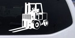 Fork Lift Construction Business Window Lettering Sign Car or Truck Window Decal Sticker