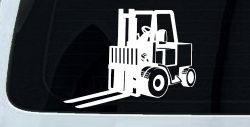 Fork Lift Construction Business Window Lettering Sign Car or Truck Window Decal Sticker
