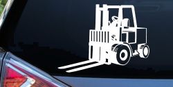 Fork Lift Construction Business Window Lettering Sign Car or Truck Window Decal Sticker