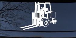 Fork Lift Construction Business Window Lettering Sign Car or Truck Window Decal Sticker