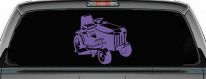 Lawn Mower Lawn Care Landscaping  Business Window Lettering Sign Car or Truck Window Decal Sticker (Purple)