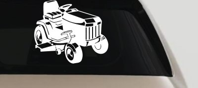 Lawn Mower Lawn Care Landscaping  Business Window Lettering Sign Car or Truck Window Vinyl Decal Sticker
