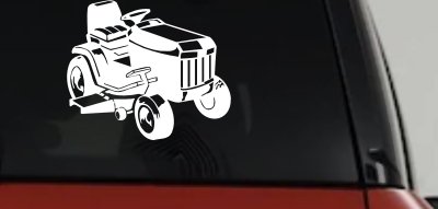 Lawn Mower Lawn Care Landscaping  Business Window Lettering Sign Car or Truck Window Vinyl Decal Sticker