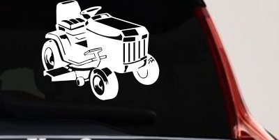 Lawn Mower Lawn Care Landscaping  Business Window Lettering Sign Car or Truck Window Vinyl Decal Sticker