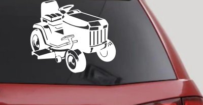 Lawn Mower Lawn Care Landscaping  Business Window Lettering Sign Car or Truck Window Vinyl Decal Sticker