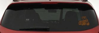 Logging Skidder Business Car or Truck Window Decal Sticker (Copper)