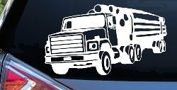 Logging Truck Business Car or Truck Window Decal Sticker
