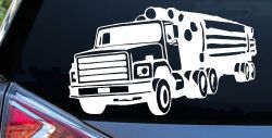 Logging Truck Business Car or Truck Window Decal Sticker