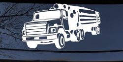 Logging Truck Business Car or Truck Window Decal Sticker