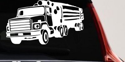 Logging Truck Business Car or Truck Window Vinyl Decal Sticker