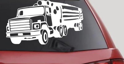 Logging Truck Business Car or Truck Window Vinyl Decal Sticker