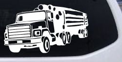Logging Truck Business Car or Truck Window Decal Sticker