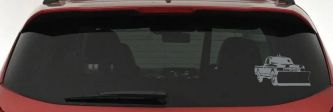 Snow Plow Truck Business Window Lettering Sign Car or Truck Window Vinyl Decal Sticker (Telegrey)