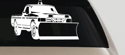 Snow Plow Truck Business Window Lettering Sign Car or Truck Window Vinyl Decal Sticker