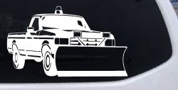 Snow Plow Truck Business Window Lettering Sign Car or Truck Window Decal Sticker