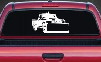 Snow Plow Truck Business Window Lettering Sign Car or Truck Window Decal Sticker