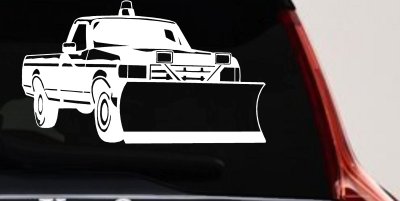 Snow Plow Truck Business Window Lettering Sign Car or Truck Window Vinyl Decal Sticker