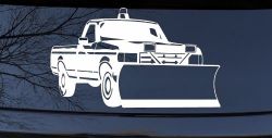 Snow Plow Truck Business Window Lettering Sign Car or Truck Window Decal Sticker