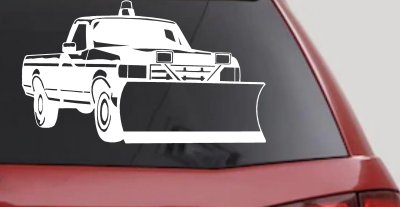 Snow Plow Truck Business Window Lettering Sign Car or Truck Window Vinyl Decal Sticker