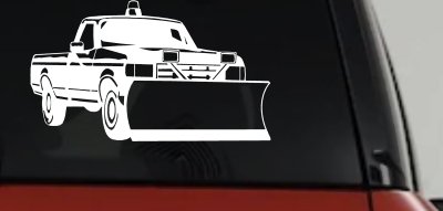 Snow Plow Truck Business Window Lettering Sign Car or Truck Window Vinyl Decal Sticker
