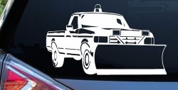 Snow Plow Truck Business Window Lettering Sign Car or Truck Window Decal Sticker